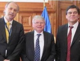 PRESIDENTE DON HUGO DOLMESTCH RECIBE AL PRESIDENTE APRAJUD NACIONAL Y PRESIDENTE REGIONAL SAN MIGUEL