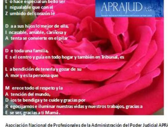 APRAJUD en el  Día de la Madre