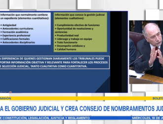 APRAJUD EXPUSO ANTE COMISIÓN DE CONSTITUCIÓN DEL SENADO POR PROYECTO DE LEY DE NOMBRAMIENTOS JUDICIALES