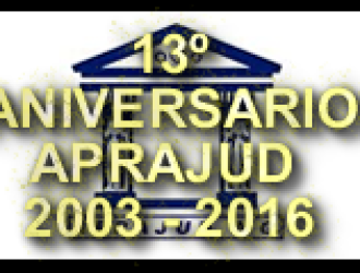 APRAJUD saluda a todos sus asociados/as en su 13° Aniversario